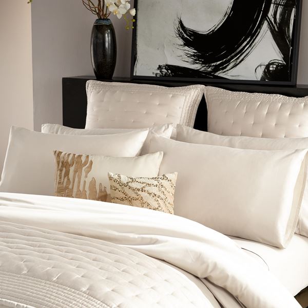 Essential Silk Bedspread Throw - Ivory